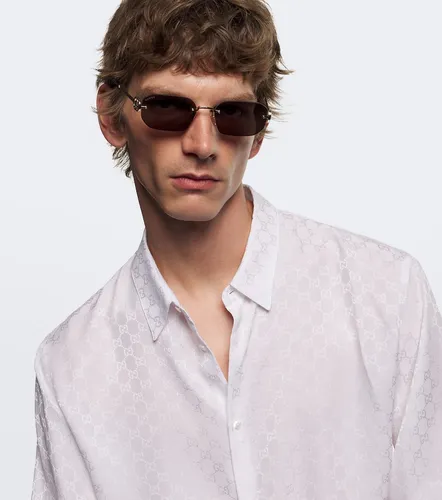 Lunettes de soleil rectangulaires - Gucci - Modalova