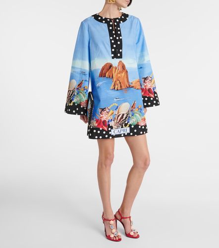 Cafetan Capri imprimé en coton - Dolce&Gabbana - Modalova