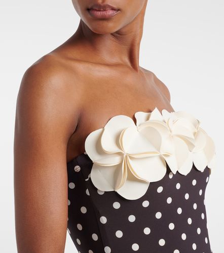 Maillot de bain bustier à pois et appliqués - Karla Colletto - Modalova