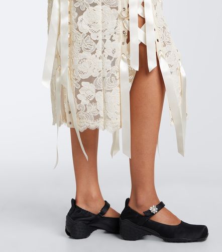 Jupe midi Unraveling en dentelle - Simone Rocha - Modalova