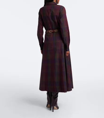 Robe chemise à carreaux en coton mélangé - Polo Ralph Lauren - Modalova