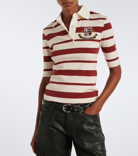 Polo en coton mélangé à rayures - Acne Studios - Modalova