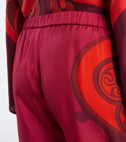 Pantalon ample Club en soie à imprimé - La DoubleJ - Modalova