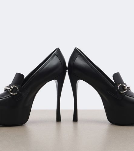 Escarpins Fame Horsebit à plateau en cuir - Gucci - Modalova