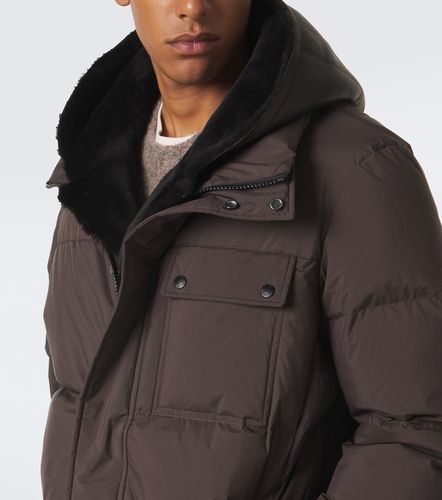 Veste doudoune à capuche - Yves Salomon - Modalova