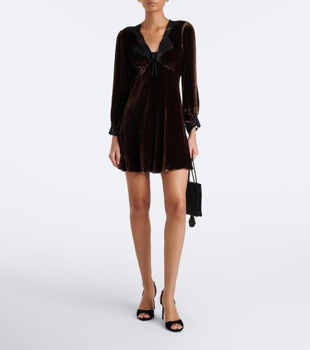 Robe Carolina en velours à dentelle - Rixo - Modalova