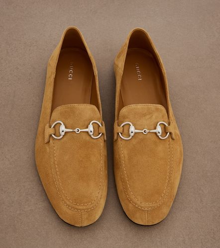 Mocassins Jordaan Horsebit en daim - Gucci - Modalova