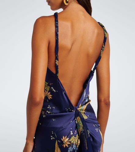 Robe longue Charli en soie mélangée - Staud - Modalova