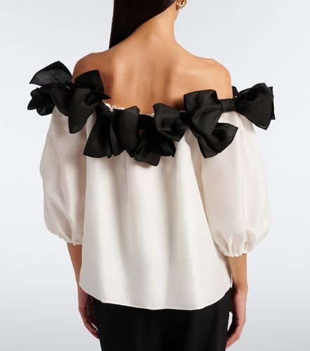 Top en soie à appliqués - Carolina Herrera - Modalova