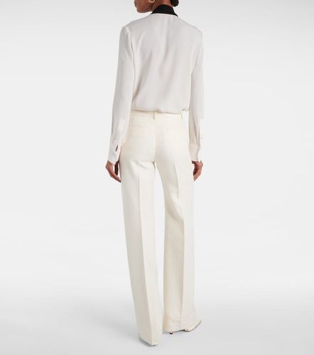 Pantalon ample de mariée en laine et soie - Valentino Garavani - Modalova