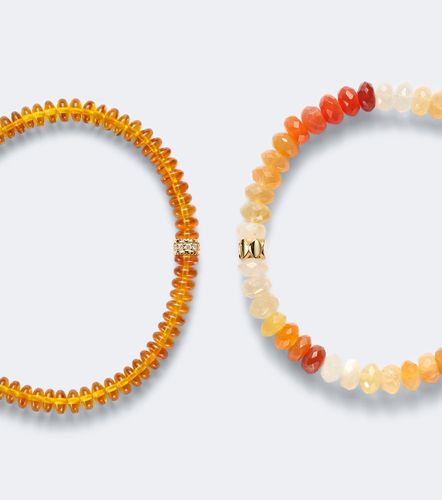 Bracelet en or 14 ct et pierres précieuses - Sydney Evan - Modalova