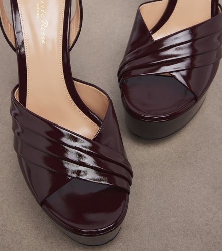 Sandales à plateau en cuir - Gianvito Rossi - Modalova