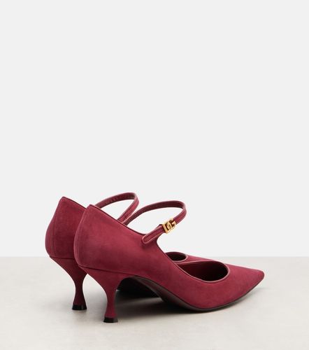 Escarpins Mary Jane DG en daim et cuir - Dolce&Gabbana - Modalova