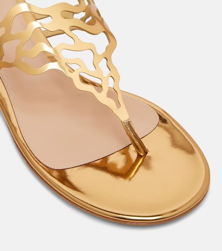 Sandales en cuir métallisé - Gianvito Rossi - Modalova