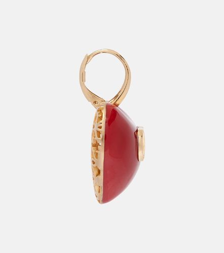 Boucles d'oreilles Cœur Royal VLogo en émail - Valentino Garavani - Modalova