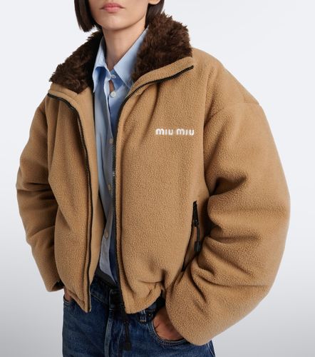 Miu Miu Veste doudoune à logo - Miu Miu - Modalova