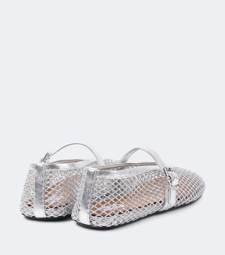 Alaïa Ballerines Mary Jane en résille métallisée - Alaia - Modalova