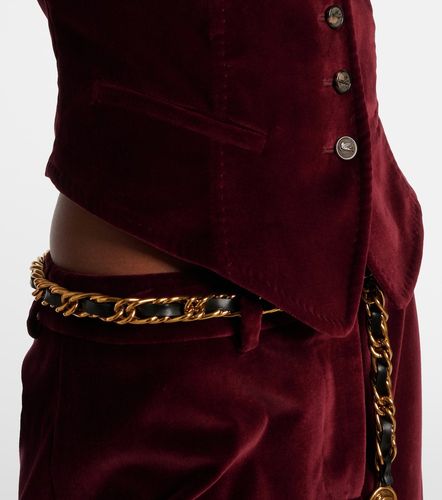 Etro Gilet de costume en velours - Etro - Modalova