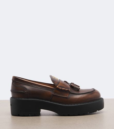 Mocassins à plateau Decò en cuir - Miu Miu - Modalova
