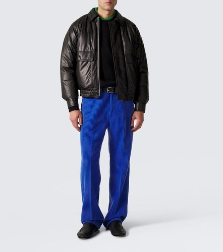 Pantalon droit en velours côtelé de laine et cachemire - Auralee - Modalova