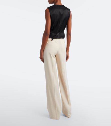 Pantalon ample en laine grain de poudre - Fendi - Modalova