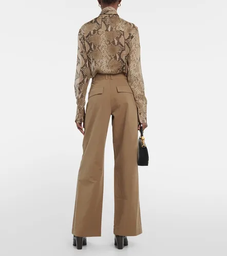 Pantalon ample à taille haute en coton - Vince - Modalova