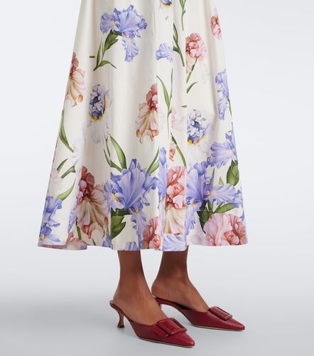 Robe de cocktail en coton à fleurs - Oscar de la Renta - Modalova