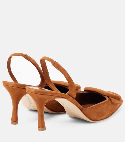 Escarpins Maysli 70 en daim - Manolo Blahnik - Modalova