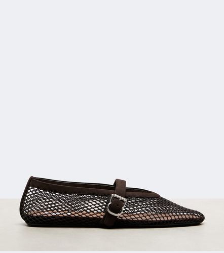Alaïa Ballerines en résille et daim - Alaia - Modalova