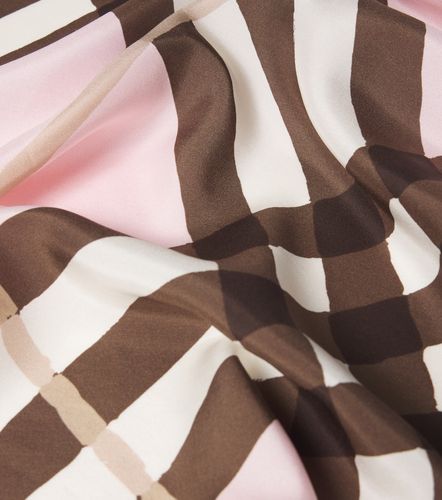 Foulard Check en soie - Burberry - Modalova