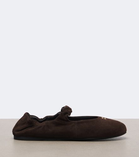 Miu Miu Ballerines Ruches en daim - Miu Miu - Modalova