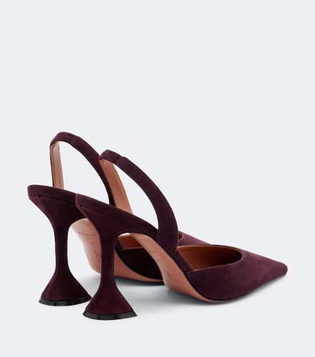 Escarpins slingback Holli en daim - Amina Muaddi - Modalova