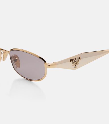 Lunettes de soleil ovales Cartiglio - Prada - Modalova