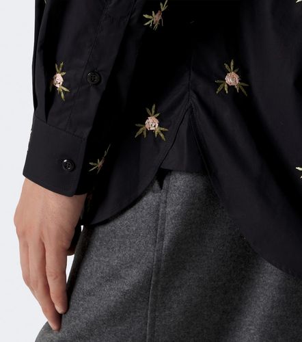 Chemise en popeline de coton à broderies - Simone Rocha - Modalova