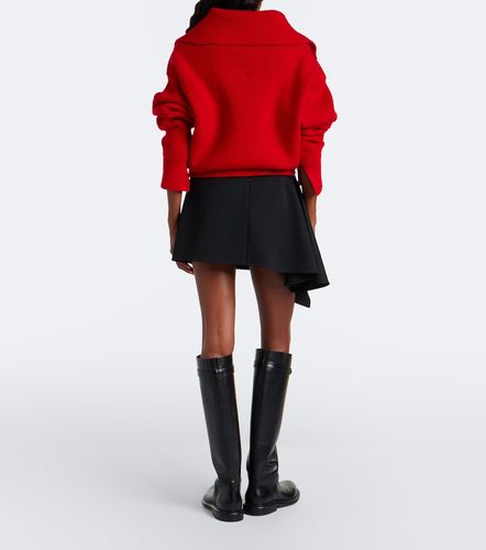 Mini-jupe asymétrique en laine - Givenchy - Modalova