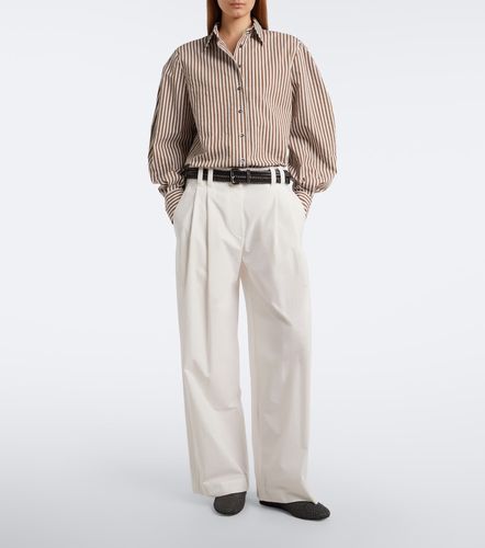 Chemise Monili en coton mélangé à rayures - Brunello Cucinelli - Modalova