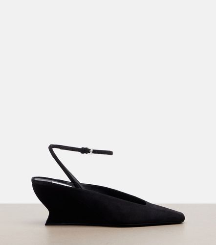 Alaïa Escarpins Wave compensés en daim - Alaia - Modalova