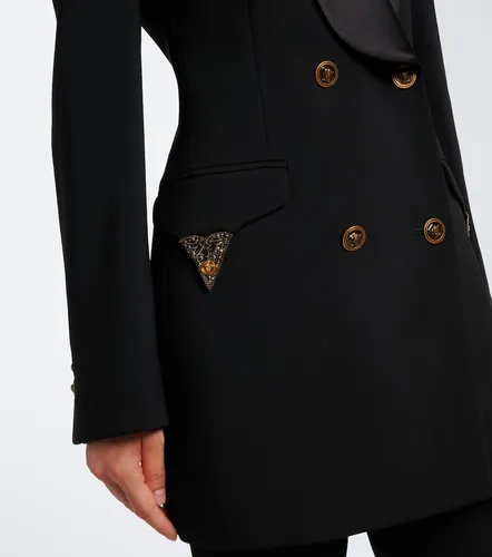 Veste de smoking en laine à ornements - Versace - Modalova