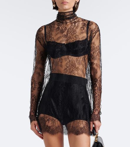 Robe en dentelle à fleurs - Dolce&Gabbana - Modalova