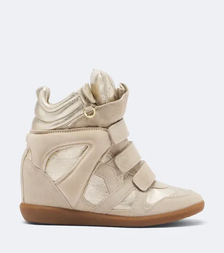 Baskets compensées Bekett en cuir et daim - Isabel Marant - Modalova