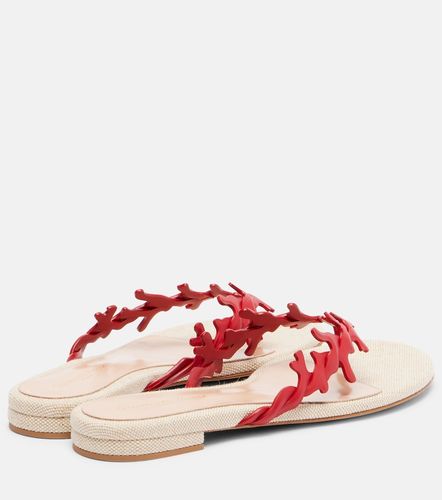 Tongs en toile et cuir - Gianvito Rossi - Modalova