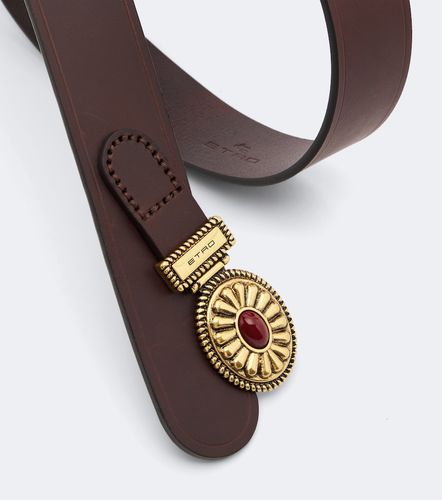 Etro Ceinture en cuir à cristal - Etro - Modalova