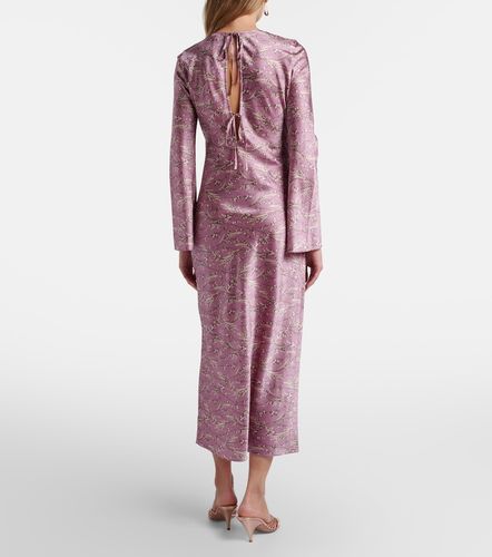 Robe Gemma en soie mélangée à fleurs - Veronica Beard - Modalova