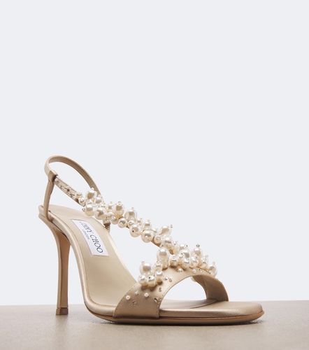 Sandales slingback Irina en satin à ornements - Jimmy Choo - Modalova
