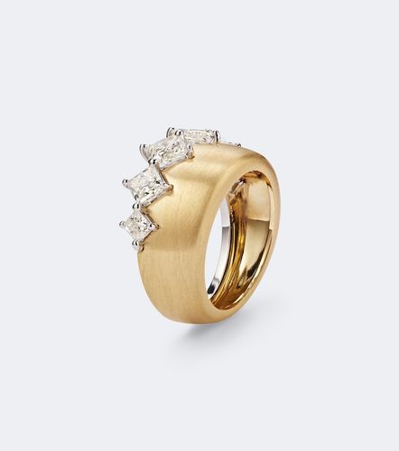 Bague Me en or jaune et blanc 18 ct et diamants - Nikos Koulis - Modalova