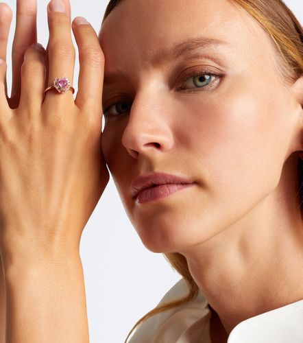 Bague en or rose 18 ct, saphirs et diamants - Suzanne Kalan - Modalova