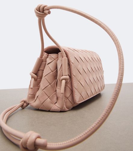 Sac à bandoulière Notturno en cuir et daim Intrecciato - Bottega Veneta - Modalova