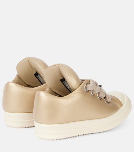 Baskets Jumbolace en cuir métallisé - Rick Owens - Modalova