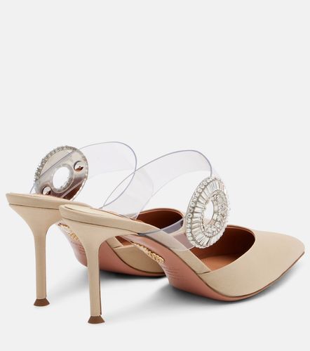 Mules Crystal Hoop en PVC à ornements - Aquazzura - Modalova