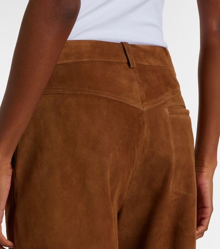 Pantalon large Coda en daim - Nour Hammour - Modalova